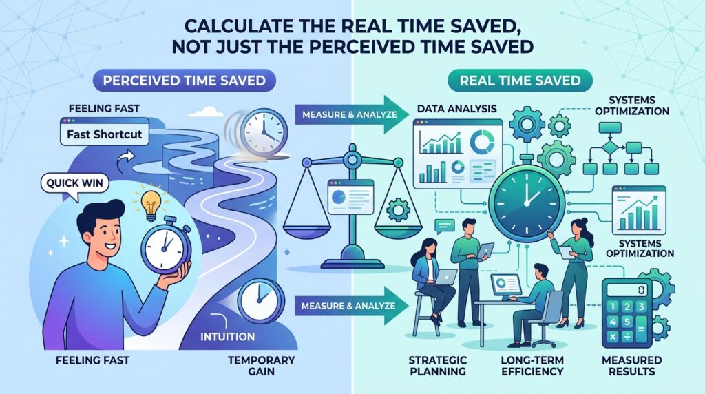 Calculate the Real Time Saved, Not Just the Perceived Time Saved