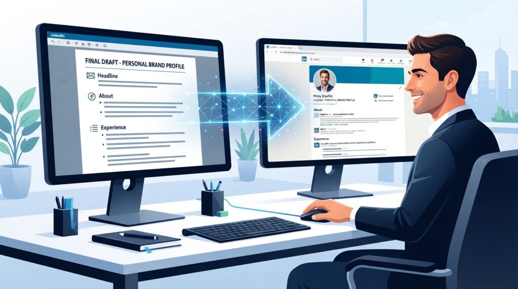 Copy the Final Version Into LinkedIn