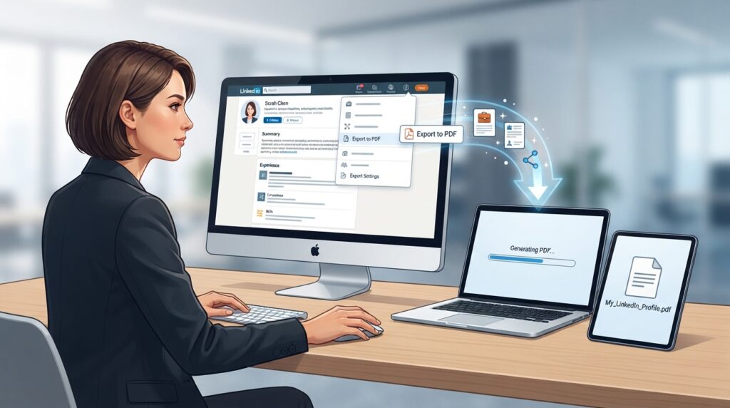 Export Your LinkedIn Profile as a PDF