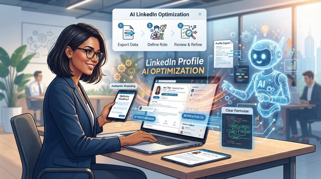AI LinkedIn profile optimization isn't about replacing genuine personal branding work — it's about removing the friction that keeps most profiles outdated for years at a time. 