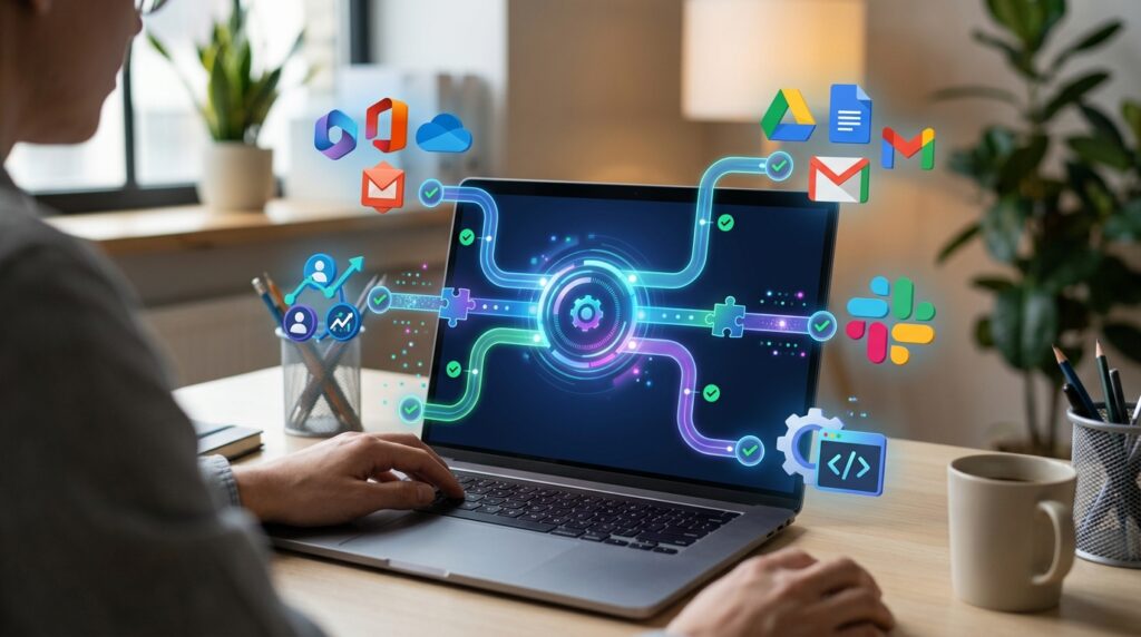 Test Workflow Integration

What to do: Check that the tool connects smoothly with what you already use, whether that's Microsoft 365, Google Workspace, Slack, your CRM or custom APIs.