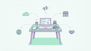 how to find freelance clients – freelancer outreach and networking illustration