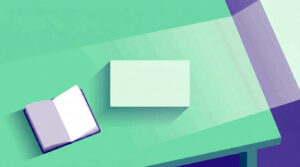 how to stop procrastinating – clear desk with focused task ahead illustration