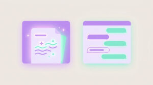 notion ai vs chatgpt – two AI writing interfaces side by side illustration
