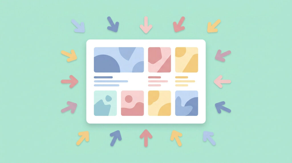 freelance portfolio website attracting potential clients illustration