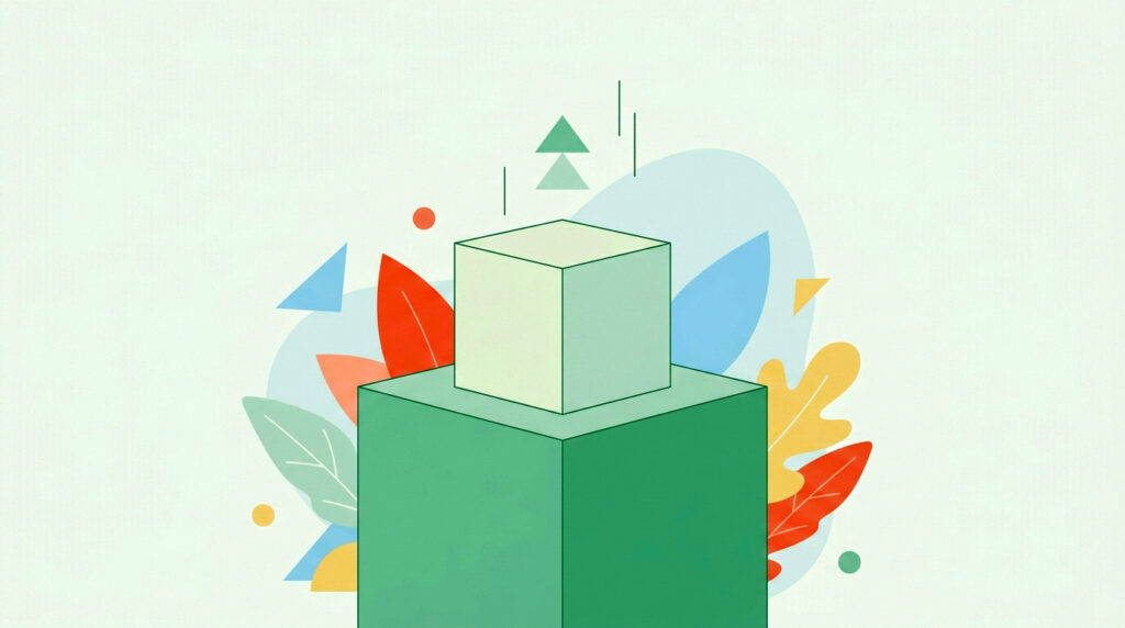 freelancer building passive income on top of client work illustration