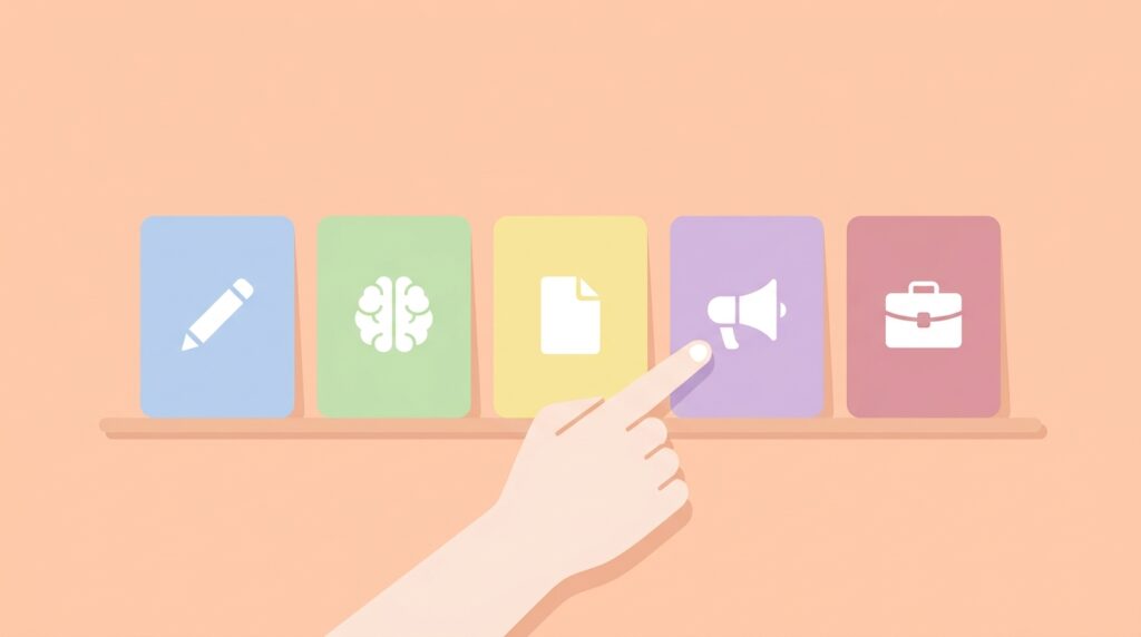 freelancer comparing ai tools by task – productivity stack.best ai tools for freelancers
